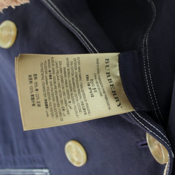 NWT Burberry Topstitched Double-breasted Coat - Picture 14 of 16